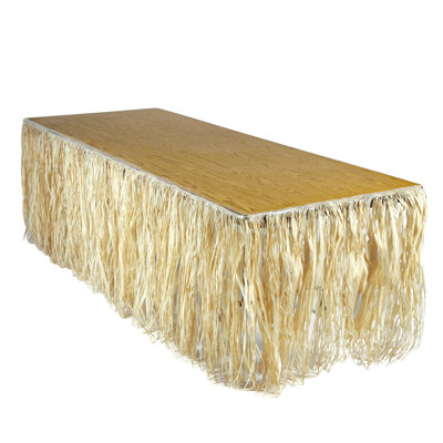 Raffia Table Skirting - 30" x 9' - Pack of 6
