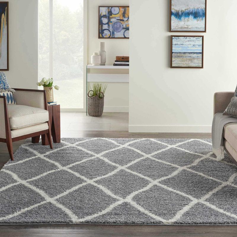 Aaleigha Performance Geometric Indoor Rug, Rectangle 8' x 10'