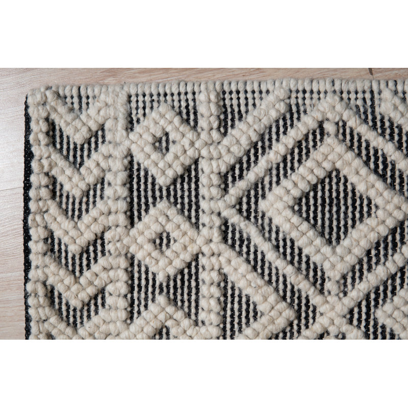 Tapis contemporain en laine Maya, Rectangulaire 8 pi x 10 pi