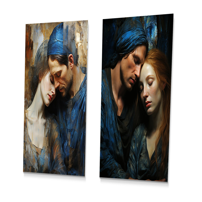 Ensemble d'art mural en métal Pieta, H 28 po x l 24 po