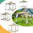10 x 10 FT Pop Up Gazebo Outdoor Canopy，Instant Patio Gazebo Sun Shade Canopy-99343033