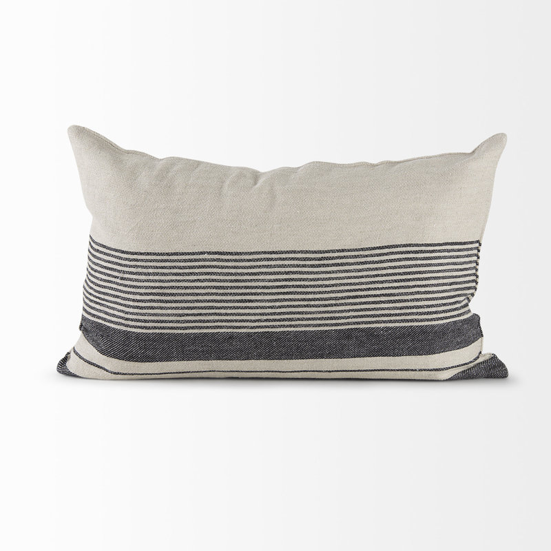 Housse de coussin rectangulaire en lin Thalia