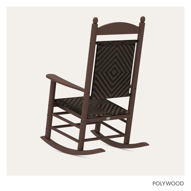 Chaise berçante POLYWOOD, Acajou / Cahaba