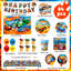 Hot Wheels Birthday Party Supplies, 84pcs Hot Wheels Birthday Decorations & Cars Party Tableware Set