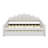 Fully Padded Full-Sized Daybed Frame With Elegant Shallow Curved Backrest-824645219