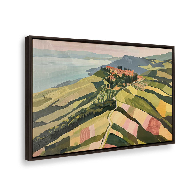 Tuscan Hillside Vista I, Espresso, H 32,75 po x l 48,75 po