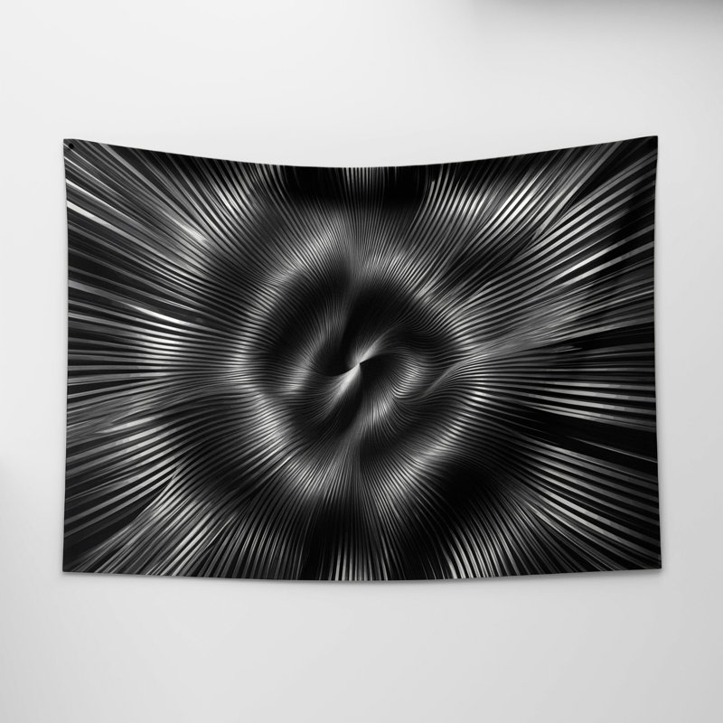 Tapisserie murale Op Art, 88 po x 104 po