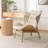 Jeyshan Upholstered Tufted Wingback Chair-273835755