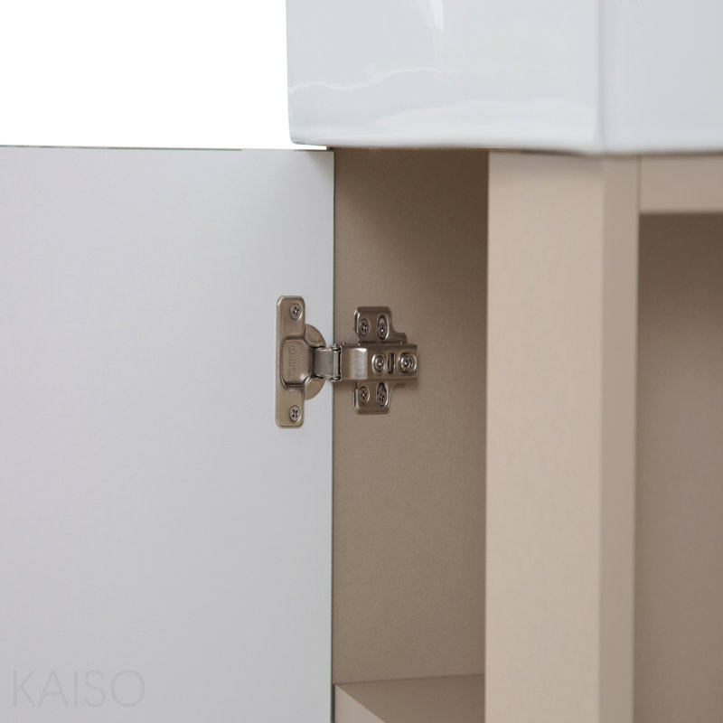 21.6" Vanity Base Only, Open Shelf On The Right, Green, Green