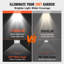 VEVOR LED Wall Pack Lights 120W 11000LM Commercial Outdoor Security Lighting