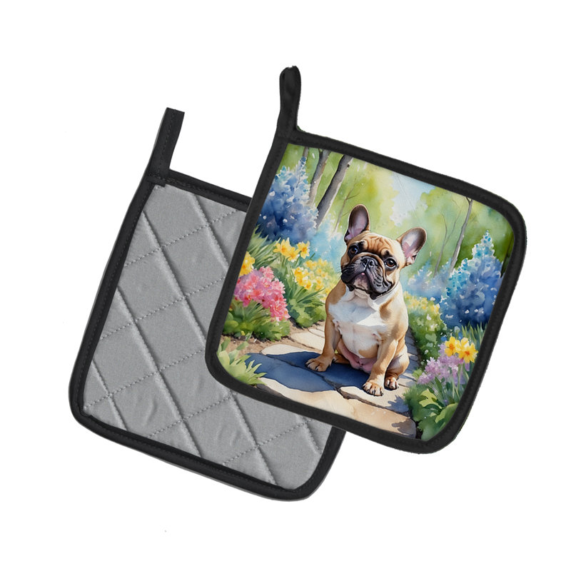 Caroline's Treasures Floral Polyester Potholder Set