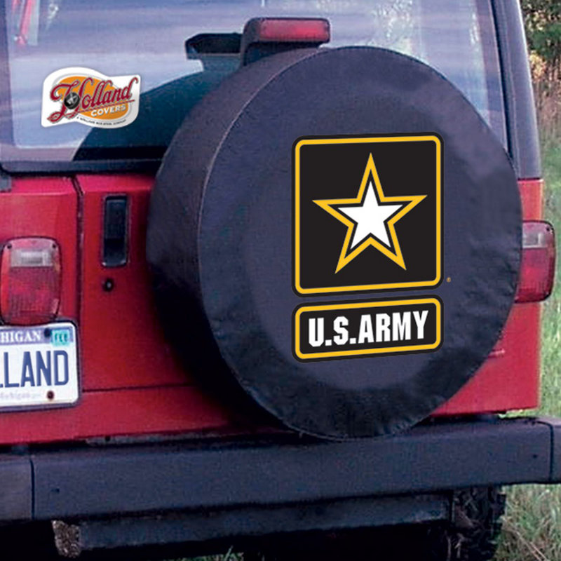 Housse de roue de cravate US Military, Noir, J, Armée
