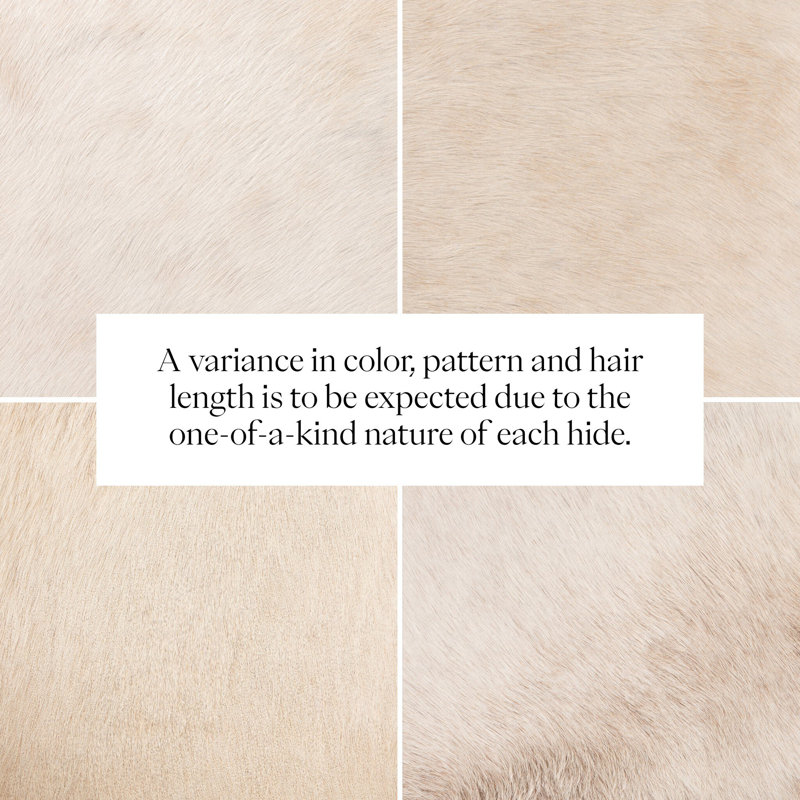 Knox Accent Bench-Light Hair on Hide