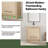 30'' Single Bathroom Vanity with Resin Top-1022520387
