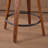 26-Inch Seat Height Mid-Century Modern Bar Stools With Cane Back And Walnut Wood Legs-122060813-122060815