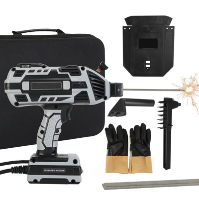 110V 120Amp Welding Machine 4600W Portable ARC Welder Gun Hand Held Welding Machine Electric Stick Welder with 20-120Amp Output IGBT Inverter for 1/16