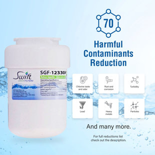 Swift Green Filters SGF-123304 Compatible Refrigerator Water Filter for Amana 1252704, EFF-6021A, 46-9014, 6 Pack (Set of 6)