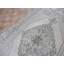 Tapis zone en laine noué la oushak gris/ivoire 5 pi x 9 po one-of-kind à la main Broadhurst