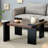 31.5X31.5X16.6 Inch Walnut Coffee Table, And Easy To Clean Table With Dark Finish Surface, 31.5X31.5X16.6, Elegant Choice-1678747990