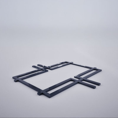 Granby Decorative Fretwork Acrylic Wall Panels, Extra Small, 7 3/8"W x 7 3/8"H x 1/8"T, Dark Grey