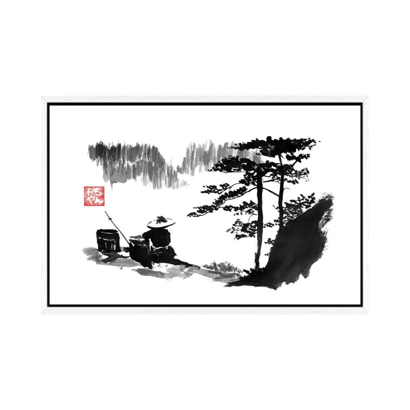 Mountain by Péchane - Print on Canvas, White Framed, 101.6 cm H x 66.04 cm W