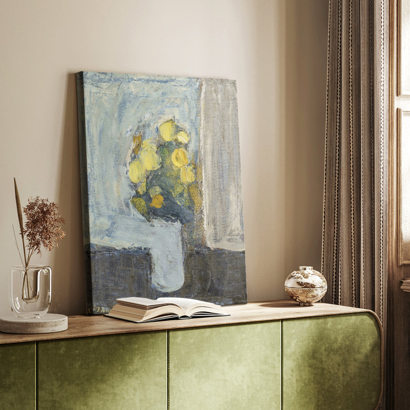 Imprimé floral rétro CCXL III - galerie Cavas sur mesure, H 12 po x l 8 po