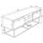 Everett 55'' Media Console With Metal Frame