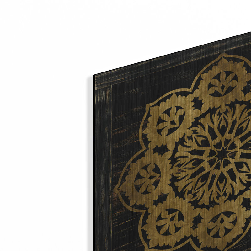 «Gold Mandala I» par Cindy Jacobs, H 12 po x l 12 po