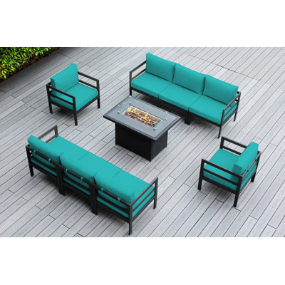 Joniya 8 - Person Patio Conversation Set with Cushions
