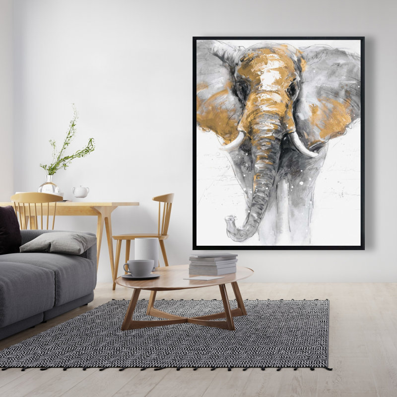 «Golden Elephant» sur toile