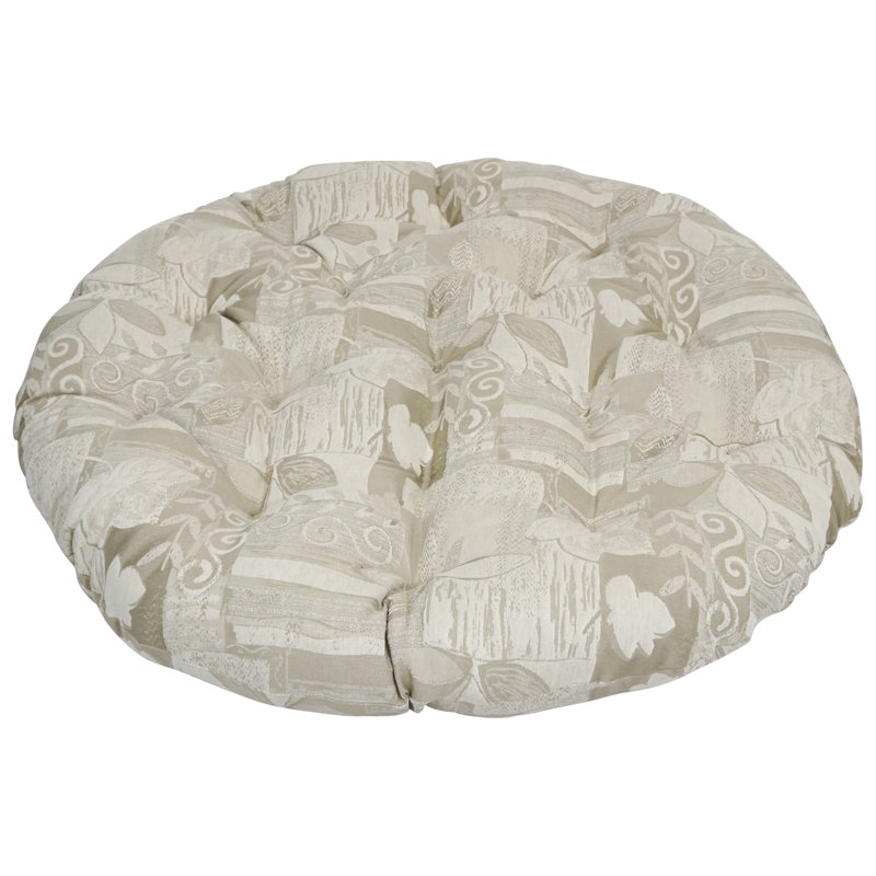 Pine Cabin Jacquard Chenille Papasan Cushion with Blown Polyester Fill