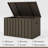 Purple Leaf 120 Gallons Water Resistant Lockable Resin Deck Box, Brown - Outdoor Storage Container for Patio Cushions, Pool Accessories & Garden Tools-115595889-115595884