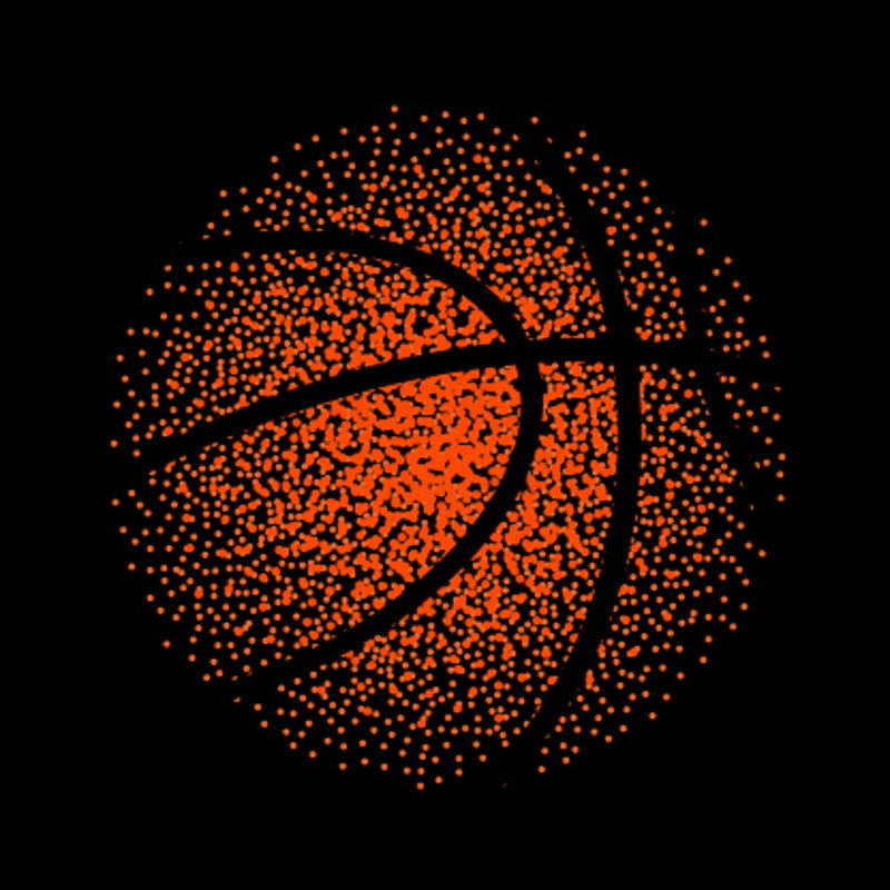 Basketball by Kolonko - Wrapped Canvas Print, 30cm H x 30cm W x 3.8cm D