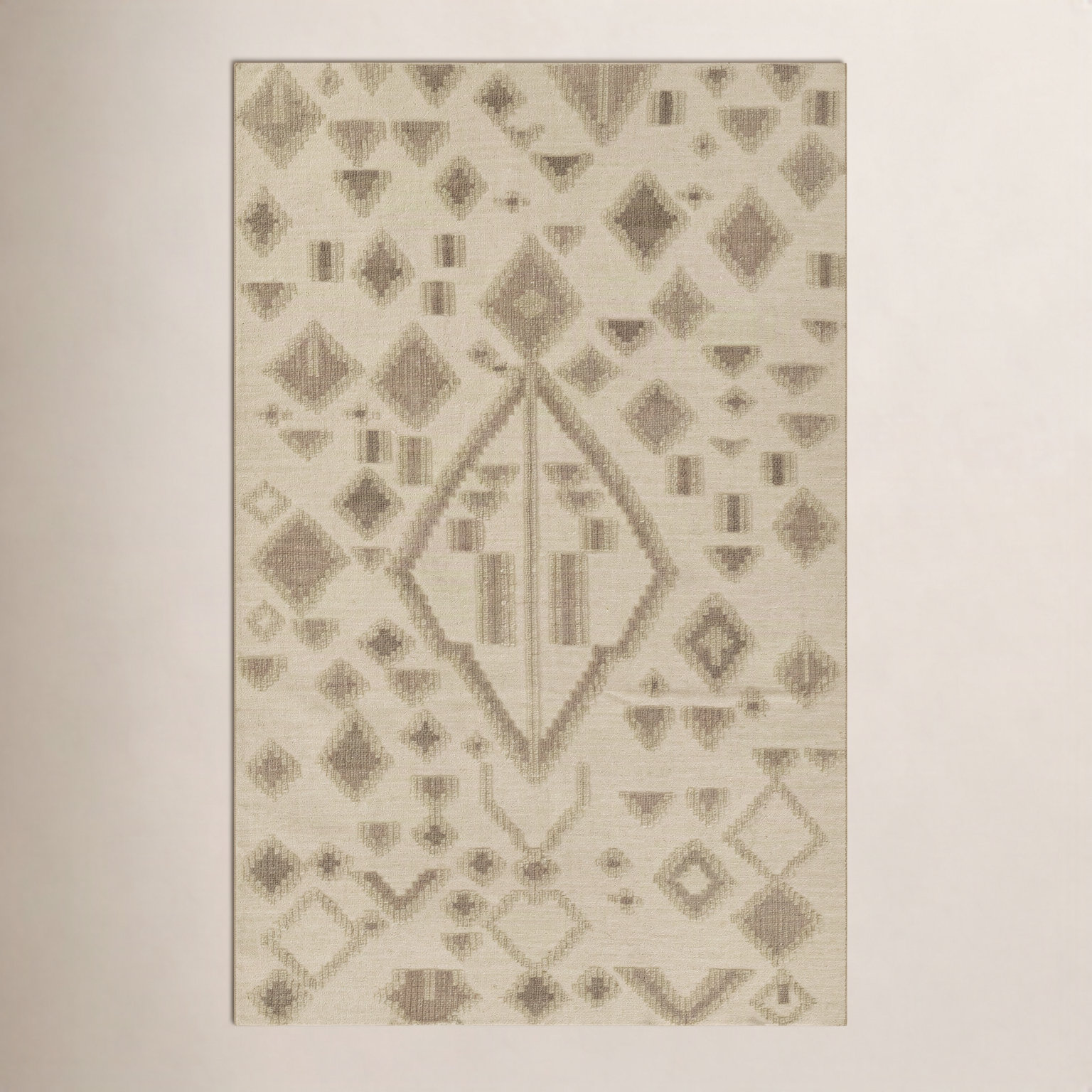 Arlan Natural Hand-Woven Geometric Rug, Rectangle 5' X 8'