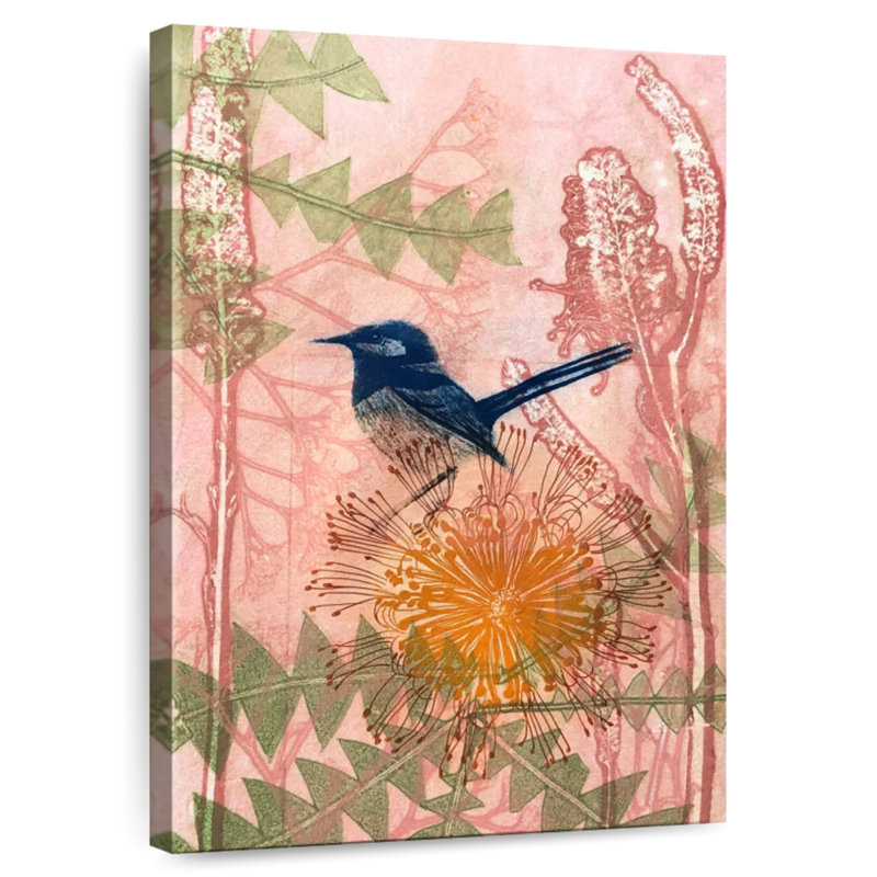 Brampt Little Blue Wren, 12" H x 8" W