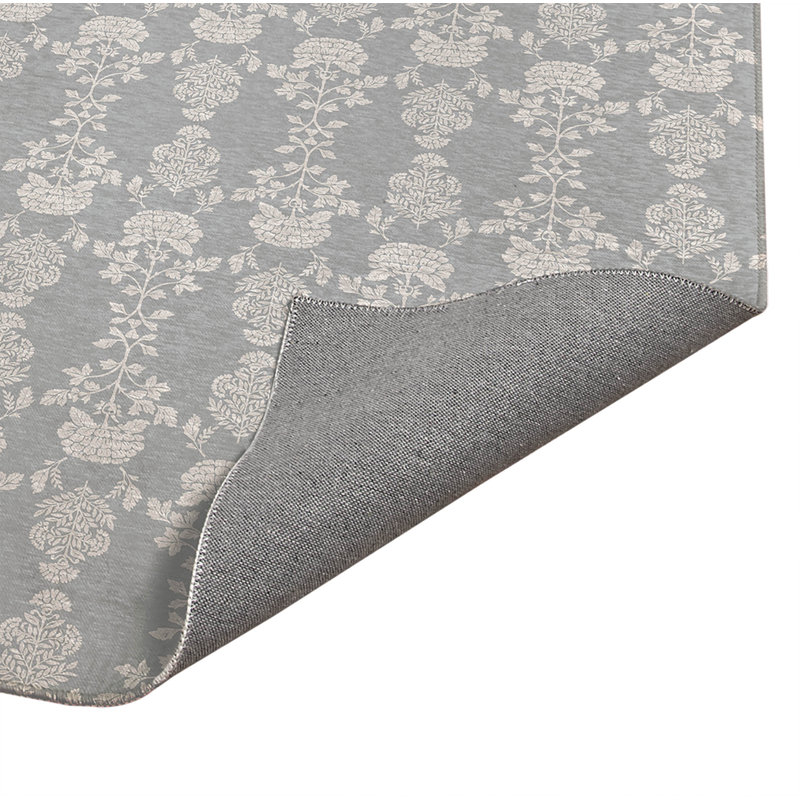 Tapis de bureau léger décoratif pia, Gris, L 84 po x P 60 po