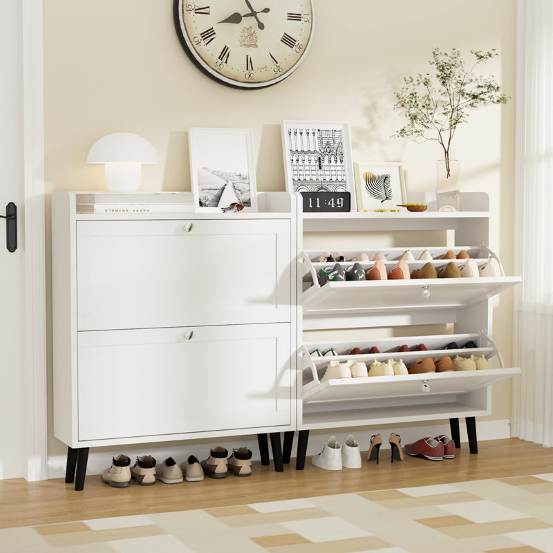 16 Pair Shoe Storage Cabinet