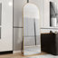 Miroir mural arqué en alliage d'aluminium de qualité supérieure pour la salle de bain, la chambre à coucher et le magasin de vêtements, avec une qualité améliorée et un assemblage facile.-403086426