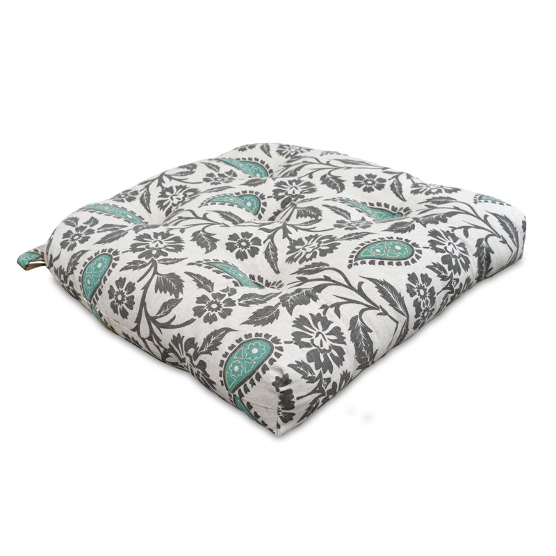 Coussin 2 pièces Eliathas Bungalow Rose, Turquoise