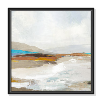 Soft Sea I by Allison Pearce - Floater Frame Print on Canvas