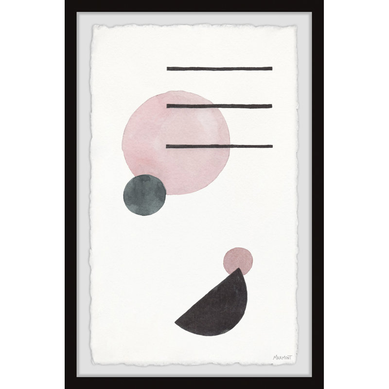 Pink Eclipse by Marmont Hill - Single Picture Frame Painting, 30 cm H x 20 cm W