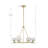 6 - Light Dimmable Wagon Wheel Chandelier