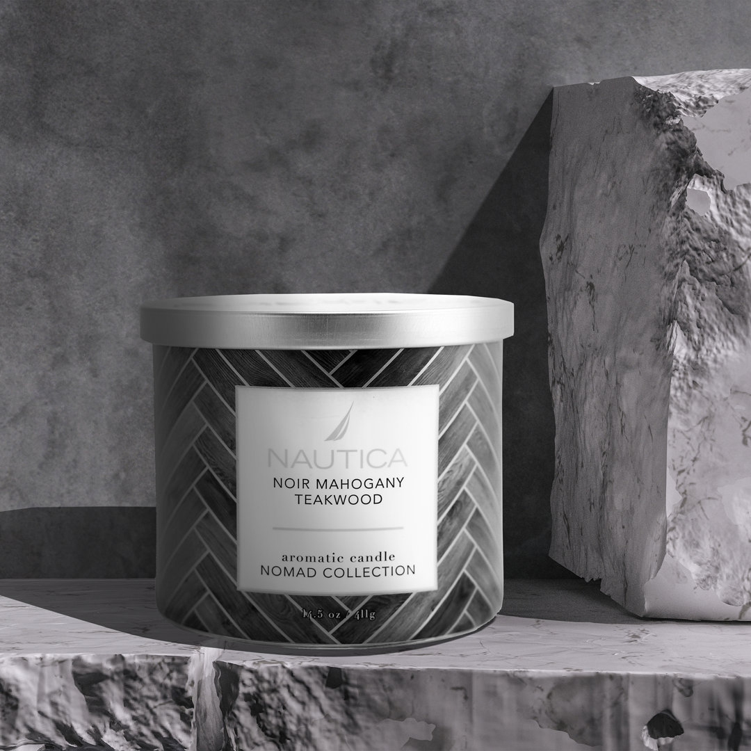 Noir Mahogany Teakwood Scented Designer Candle Nautica