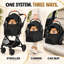 Poussette pour animaux, panier de transport pour chat, poussette pour chien, poussette pour chat, petits chiens et chats, poussette pour chien pliable en un clic avec panier amovible, roues tout-terrain amortissantes, filet respirant, capote réglable-135812308