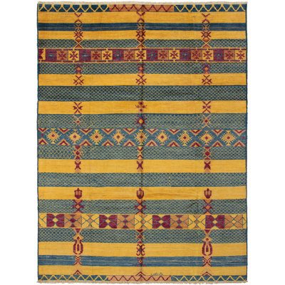 Arellano-Medrano One-of-a-Kind 9'1" X 12' 2010s Wool Area Rug in