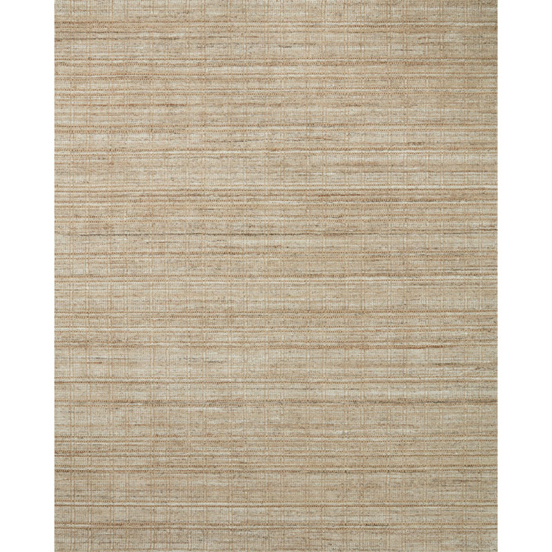 Casual Elegance Natural Sand Hand-Loomed Rectangular Rug - 11'6" x 15'