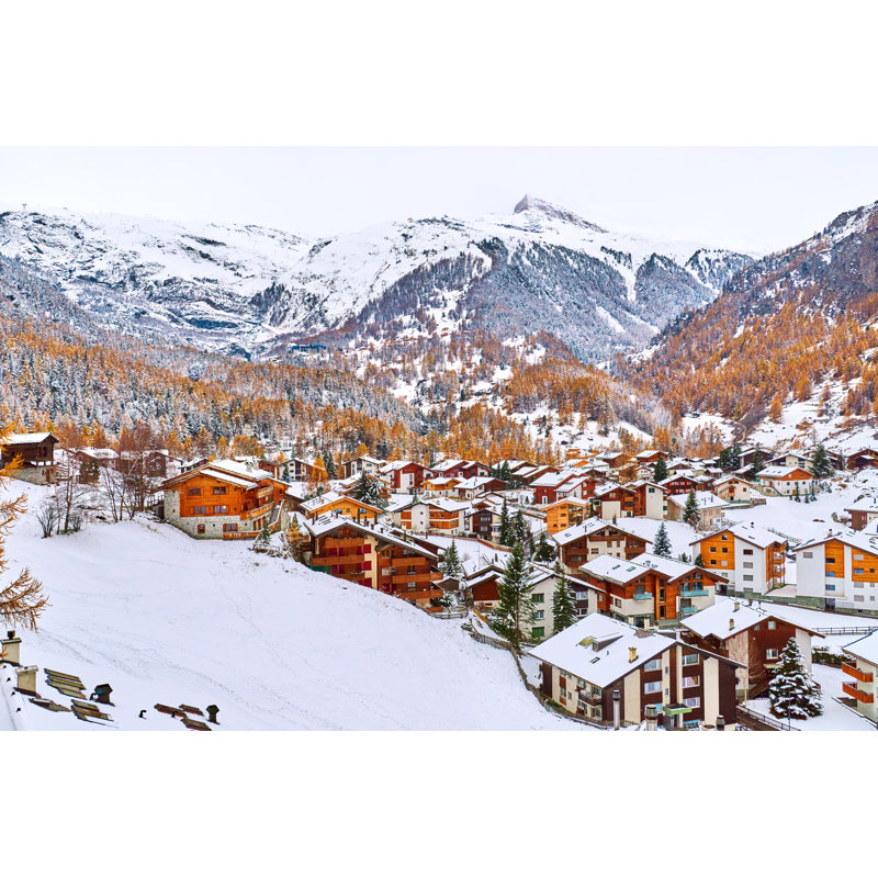 Zermatt Town, Suisse par Zorazhuang, H 20 po x l 30 po