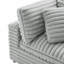 Canapé modulaire 2 pièces en tissu moelleux de type polyester
