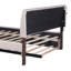 Lit plateforme tapissier grand avec lit gigogne simple TG Teddy-1696886716