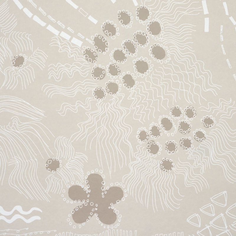 Papier peint Schumacher x Clements Ribeiro Haven, Neutre clair